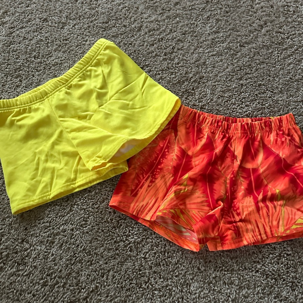 VENUS Yellow and Orange Women's Bike Shorts